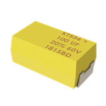 Cap Tant Polymer 100uF 60VDC B CASE 10%( 24.5 X 8.5 X 9.1mm) J Lead SMD 0.1 Ohm 125°C Sleeve