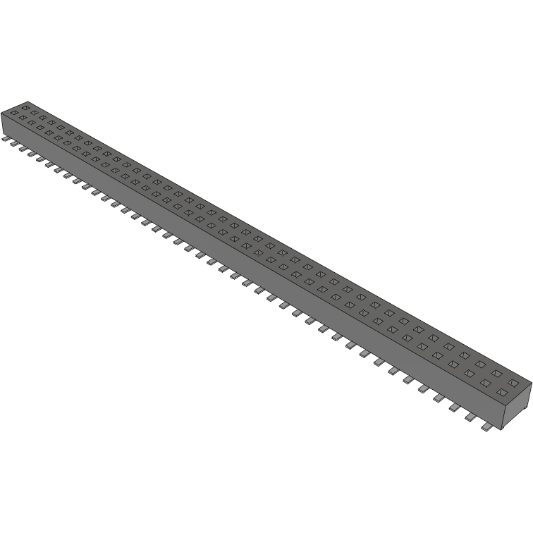 Samtec-CLP-142-02-L-D Steckverbinderleisten und Leiterplattenbuchsen Conn Socket Strip SKT 84 POS 1.27mm Solder ST Top Entry SMD TIGER CLAW™ Tube