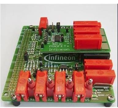 Infineon Technologies AG-PROFETMOTHERBRDTOBO1 Power Management Development Boards and Kits Smart High-Side Power Switch - Demo Board