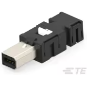 TE Connectivity-2013595-1 接口连接器 Conn D-Sub-RJ-45 Modular Adapter PL/PL 8/8 POS Solder ST Cable Mount 1/1 Port Blister