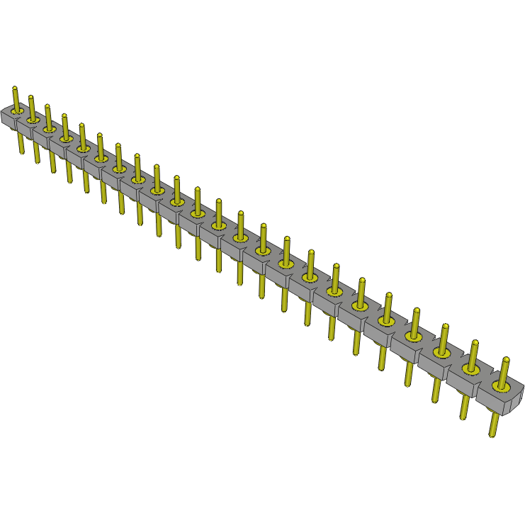 Samtec-BBL-123-T-E Steckverbinderleisten und Leiterplattenbuchsen Conn Unshrouded Header HDR 23 POS 2.54mm Solder ST Top Entry Thru-Hole Tube