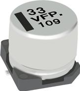 Panasonic-EEE-FP1V101AL Kondensator, Aluminium Cap Aluminum Lytic 100uF 35V 20% (8 X 10.2mm) SMD 0.08 Ohm 0.85A 2000h 105°C Automotive T/R
