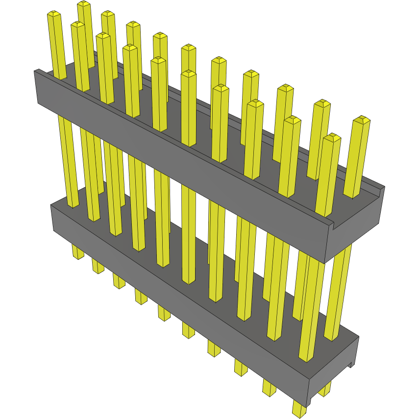 Samtec-DW-10-10-L-D-550 Steckverbinderleisten und Leiterplattenbuchsen Conn Board Stacker HDR 20 POS 2.54mm Solder ST Top Entry Thru-Hole Bulk