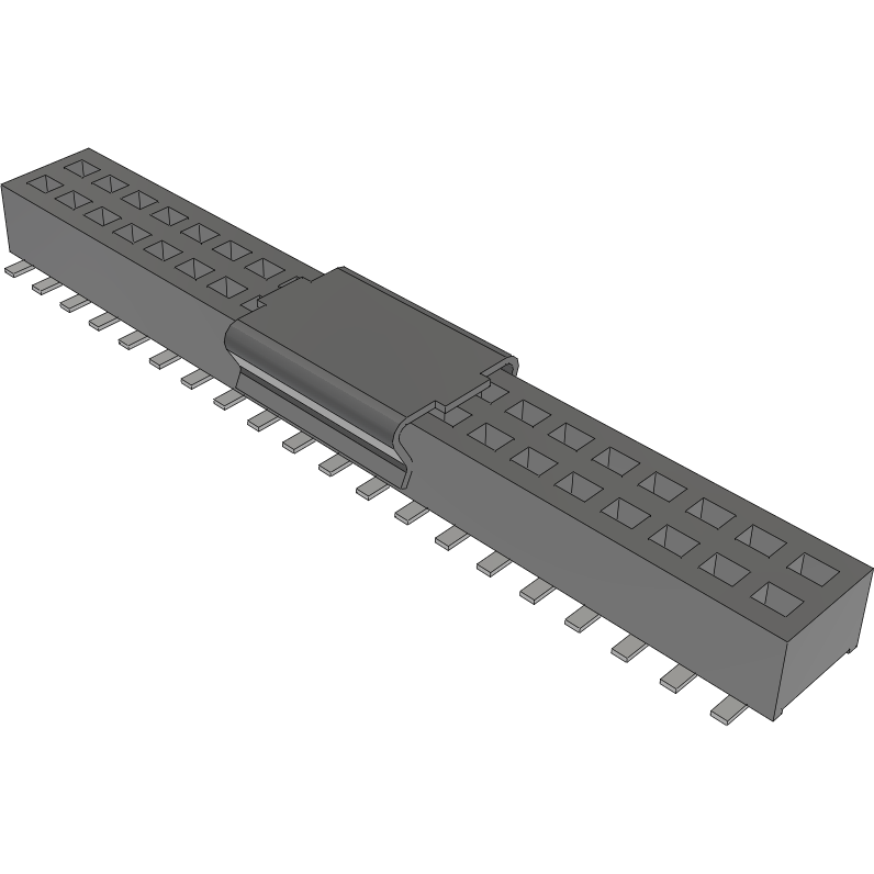 Samtec-CLP-120-02-S-D-BE-A-P Steckverbinderleisten und Leiterplattenbuchsen Conn Socket Strip SKT 40 POS 1.27mm Solder ST Bottom Entry SMD TIGER CLAW™ Tube