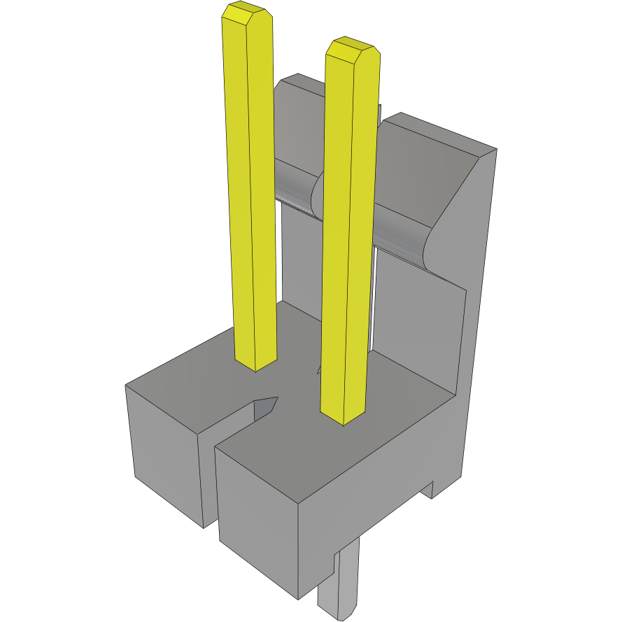 Samtec-LCW-102-08-L-S-300 Steckverbinderleisten und Leiterplattenbuchsen Conn Wire to Board HDR 2 POS 2.54mm Solder ST Top Entry Thru-Hole Bulk