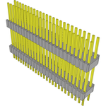 Conn Board Stacker HDR 50 POS 1.27mm Solder ST Thru-Hole Tube