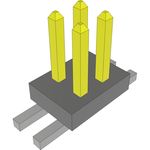 Conn Unshrouded Header HDR 4 POS 1.27mm Solder ST Top Entry SMD T/R