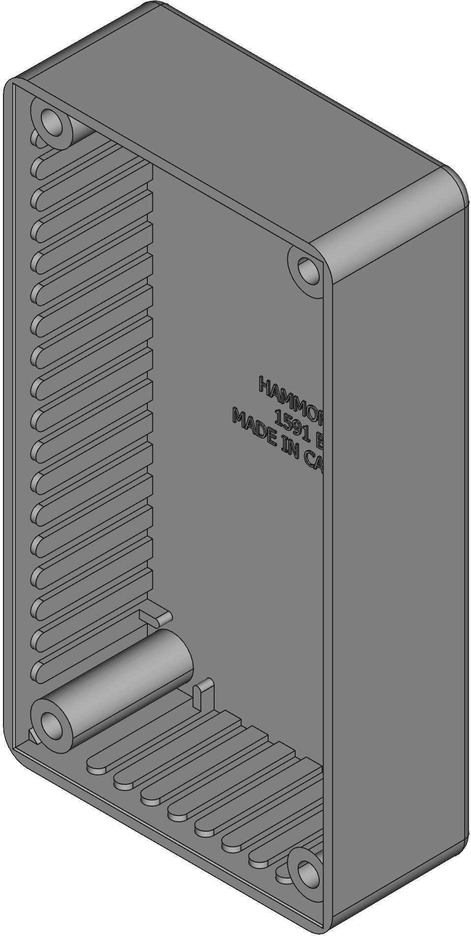 Hammond Manufacturing-1591BTCL Clear Polycarbonate Wall Mount General Purpose Enclosure