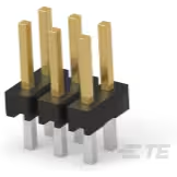 TE Connectivity-2823124-8 Connector Headers and PCB Receptacles 8P, AMPMODU 2 mm, Breakaway header, Double row, Vertical, THT, tail length 2.8mm, 30µ" Gold, tube, without cap, xyz