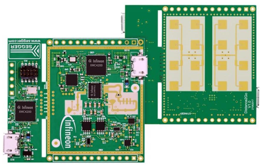 Seeed Technology Co.,Ltd-110060982 RF/Drahtlos-Entwicklungsplatinen und Kits BGT24MTR11/XMC4200 RF Transceiver Development Kit