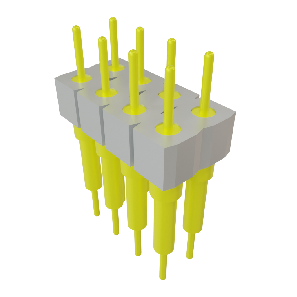 Samtec-BBD-104-G-B Steckverbinderleisten und Leiterplattenbuchsen Conn Unshrouded Header HDR 8 POS 2.54mm Solder ST Top Entry Thru-Hole Tube