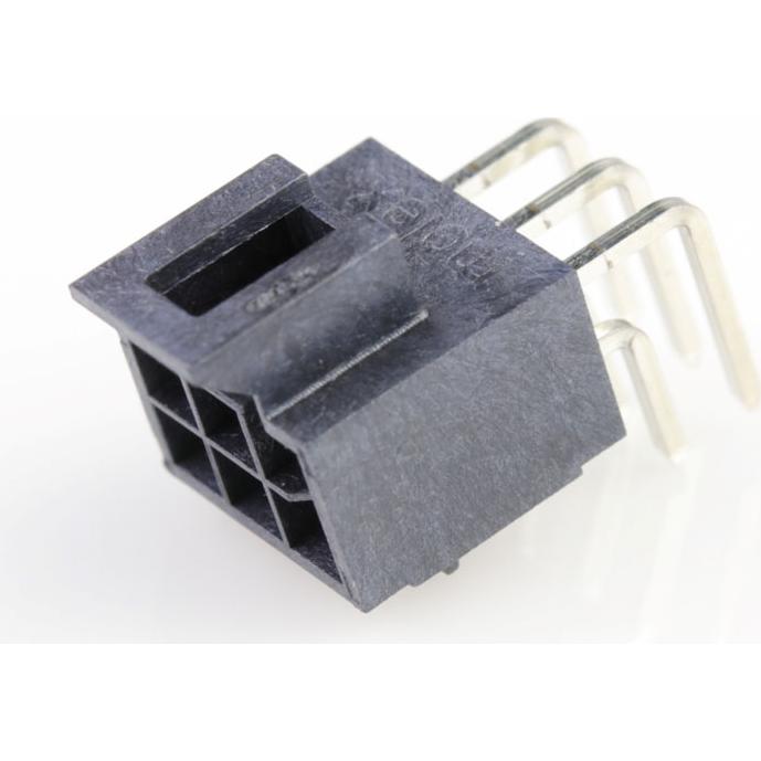 Molex-1053141206 Steckverbinderleisten und Leiterplattenbuchsen Conn Wire to Board HDR 6 POS 2.5mm Solder RA Side Entry Thru-Hole Tray