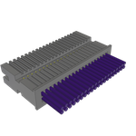 Cable Assembly Discrete Wire 0.127m 28AWG Terminal Strip 40 POS HDR Crimp Layer