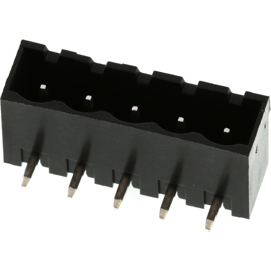 Molex-395321005 Connector Headers and PCB Receptacles Conn Shrouded Header (4 Sides) HDR 5 POS 5.08mm Solder RA Thru-Hole Eurostyle