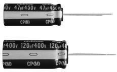 Nichicon-UCP2W101MHD Kondensator, Aluminium Cap Aluminum Lytic 100uF 450V 20% (16 X 35.5mm) Radial 7.5mm 0.73A 10000h 105°C Bulk Automotive AEC-Q200