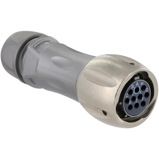 Eaton-UT0X6MS1210PX Steckverbinder, rund Conn Circular PIN 10 POS Crimp ST Cable Mount 10 Terminal 1 Port