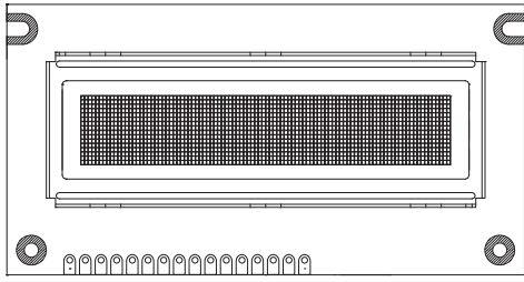 Vishay-OLED-100H016E-BPP5N00000 OLED-Module OLED Module 100x16Pixels Blue OLED Display Graphic Display 5V 16-Pin