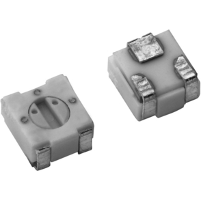 Vishay-TS3YJ203MR15 Resistor, capacitores variables, potenciómetres y reostates Res Cermet Trimmer 20K Ohm 20% 0.125W(1/8W) 1(Elec)/1(Mech)Turns 1.93mm (3.2 X 3.5 X 2.2mm) J-Hook SMD T/R