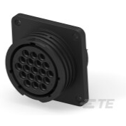 TE Connectivity-213827-8 Connector Circular Conn Circular SKT 19 POS Solder ST Thru-Hole 19 Terminal 1 Port Tray