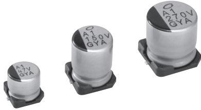 Nichicon-GYA1K560MCQ1GS 铝聚合物电容器 Cap Aluminum Polymer Hybrid 56uF 80VDC 20%( 10 X 12.5mm) SMD 0.026 Ohm 1.8A 4000h 125°C Automotive AEC-Q200