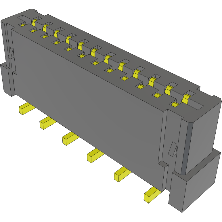 Samtec-FC1-12-01-T FFC-FPC 连接器 Conn FFC/FPC Connector SKT 12 POS 1mm Solder ST SMD Tube