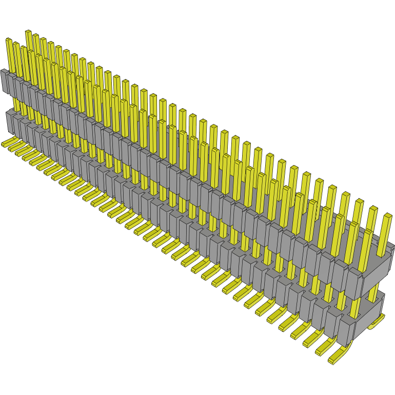 Samtec-HDWM-36-55-G-D-355-SM Steckverbinderleisten und Leiterplattenbuchsen Conn Board Stacker HDR 72 POS 1.27mm Solder ST SMD Tube