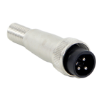 Conn Slim Line Connector M 3 POS Solder Lug ST Cable Mount 3 Terminal 1 Port