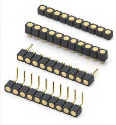 Mill-Max-399-10-102-10-008000 Steckverbinderleisten und Leiterplattenbuchsen Conn Spring Loaded Connector HDR 2 POS 2.54mm Solder RA Thru-Hole