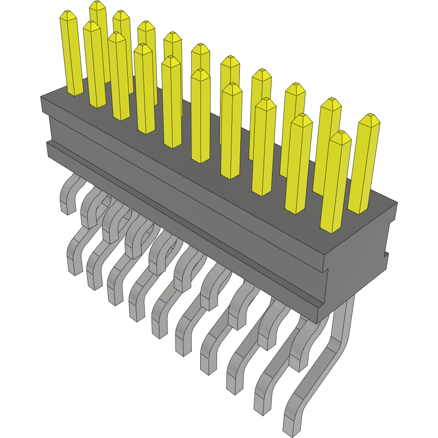 Samtec-FTSH-110-01-L-DH Steckverbinderleisten und Leiterplattenbuchsen Conn Unshrouded Header HDR 20 POS 1.27mm Solder RA Side Entry SMD TIGER CLAW™ Tube