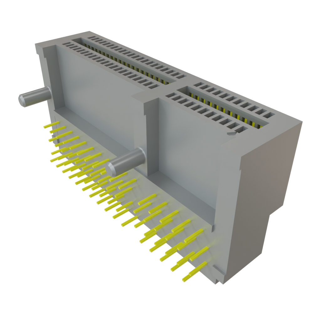 Samtec-PCIE-064-02-F-D-RA Conector de borde de tarjeta Conn Card Edge F 64 POS 1mm Solder RA Thru-Hole PCI Express® Tube