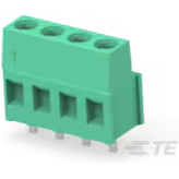 TE Connectivity-796683-4 Steckverbinder, Klemmenblöcke Conn Eurostyle Block M 4 POS 5mm Solder ST Thru-Hole 17.5A/Contact