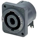 Conn Speakon RCP 2 POS Solder RA Thru-Hole 2 Terminal 1 Port