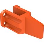 Connector Accessories Wedge Lock Straight Thermoplastic Orange