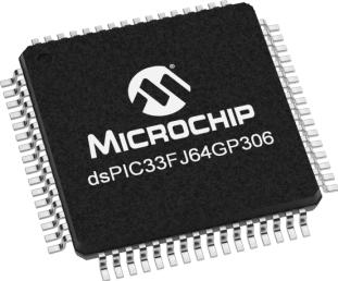 Microchip Technology-DSPIC33FJ64GP306A-E/PT Microcontrollers - MCUs MCU 16-bit dsPIC RISC 64KB Flash 3.3V Automotive AEC-Q100 64-Pin TQFP Tray