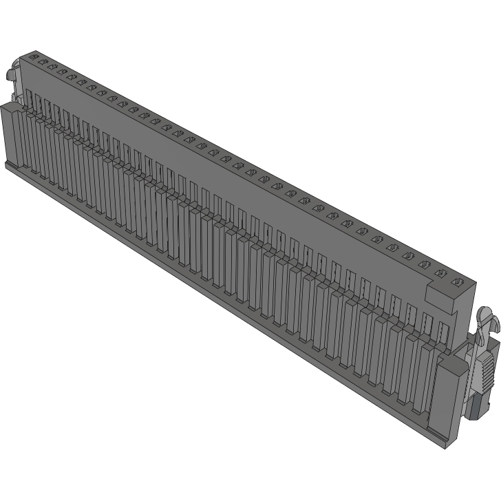 Samtec-ISDF-35-S-M Connector Discrete Wire Housing Conn Housing RCP 35 POS 1.27mm Crimp ST Cable Mount Black TIGER EYE™ Tube