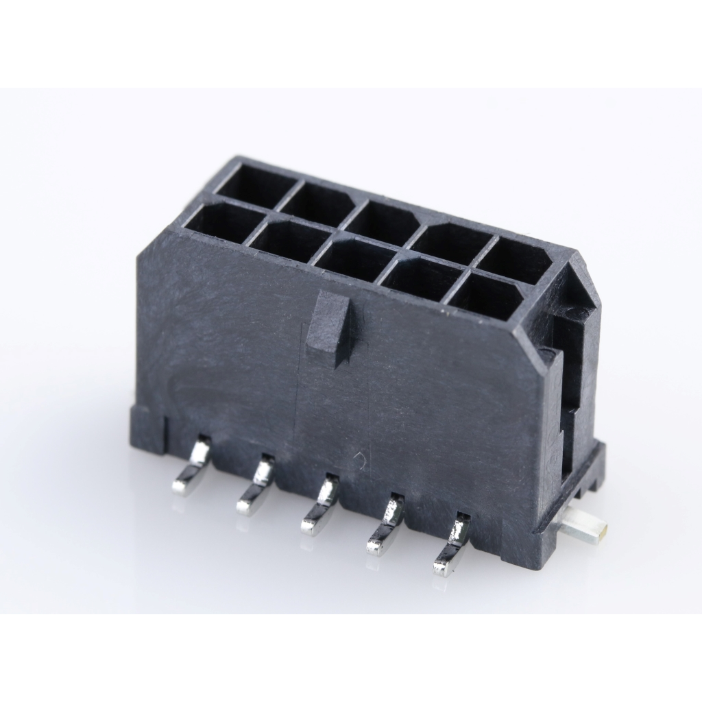 Molex-43045-1020 Steckverbinderleisten und Leiterplattenbuchsen Conn Shrouded Header (4 Sides) HDR 10 POS 3mm Solder ST Top Entry SMD Micro-Fit 3.0 T/R