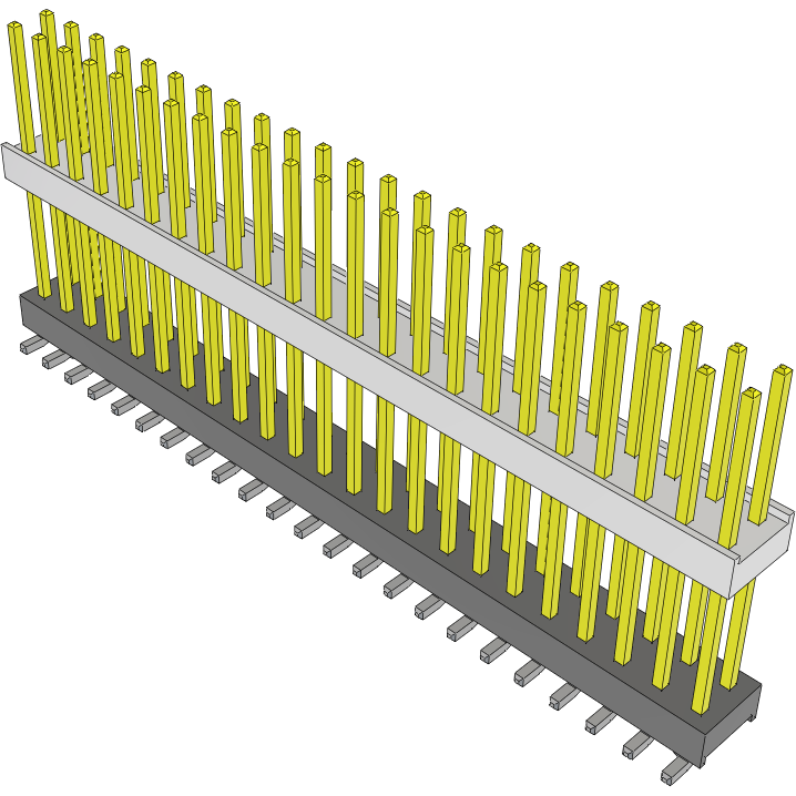Samtec-HW-23-12-L-D-620-SM-A Connector Headers and PCB Receptacles Conn Board Stacker HDR 46 POS 2.54mm Solder ST Top Entry SMD Tube