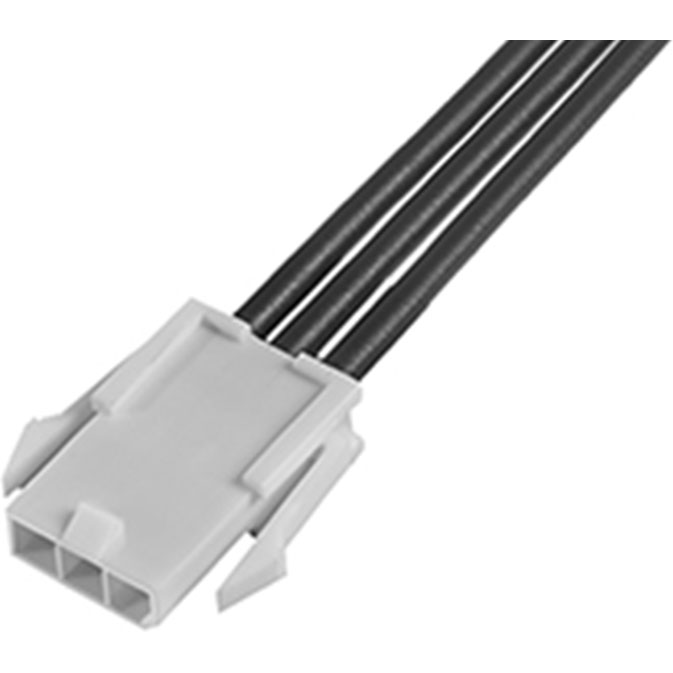 Molex-2153231033 Montajes de cables, otros Cable Assembly UL 1015 0.6m 16AWG Wire to Board 3 POS M Crimp Bag