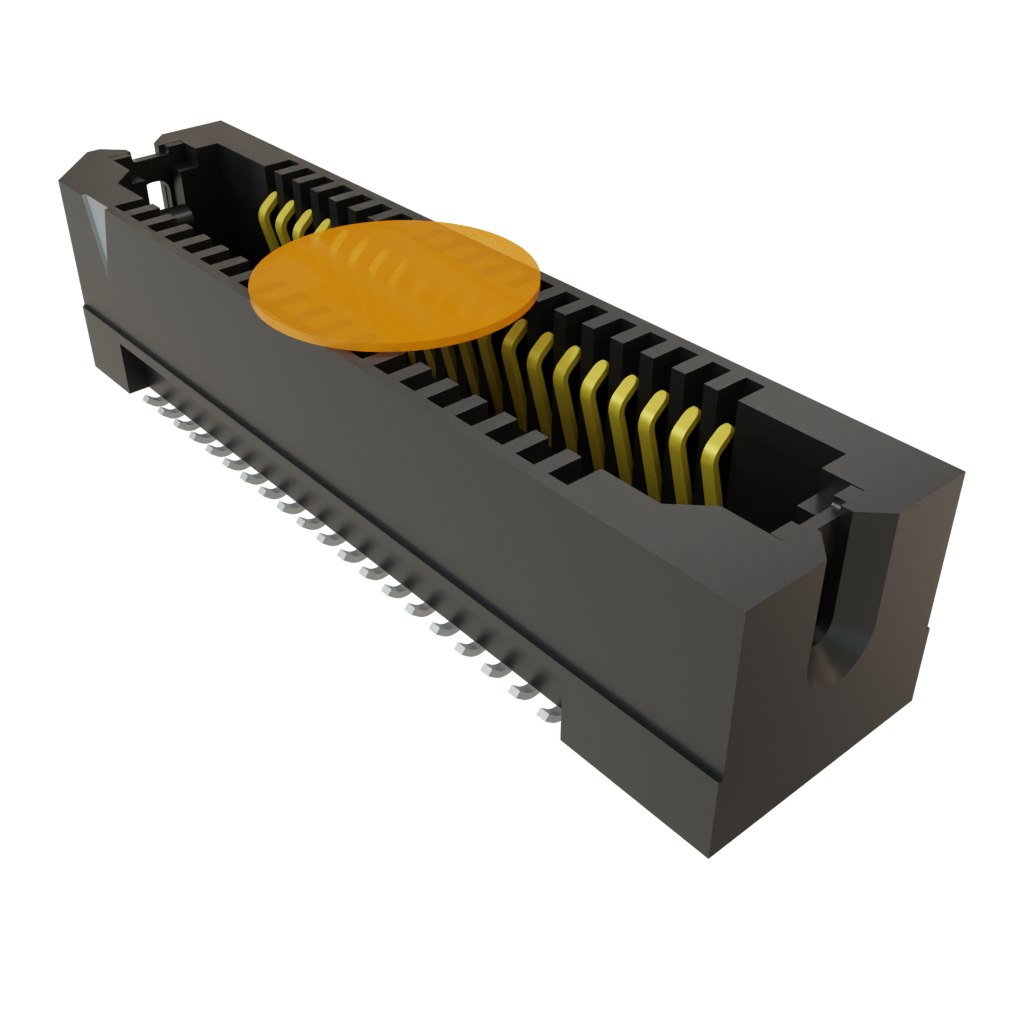 Samtec-ERF8-020-05.0-L-DV-L-K-TR Steckverbinderleisten und Leiterplattenbuchsen Conn Micro High Speed Socket Strip SKT 40 POS 0.8mm Solder ST Top Entry SMD T/R