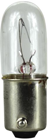 Visual Communications-CM1816 Lampe T-3 1/4 Miniature Bayonet Base Clear Incandescent Lamp C-2V 1000 Hours