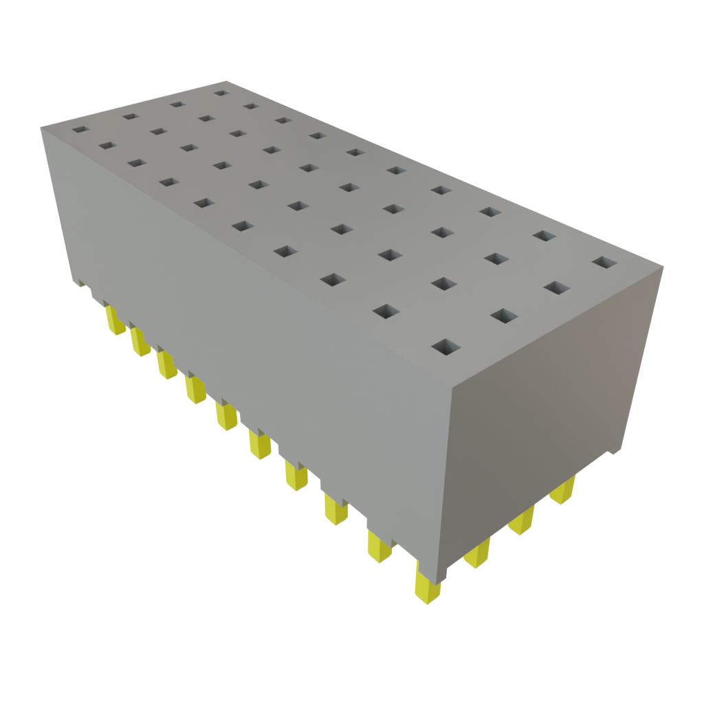 Samtec-SQT-110-01-L-Q Steckverbinderleisten und Leiterplattenbuchsen Conn Socket Strip SKT 40 POS 2mm Solder ST Top Entry Thru-Hole Tiger Buy™ Tube