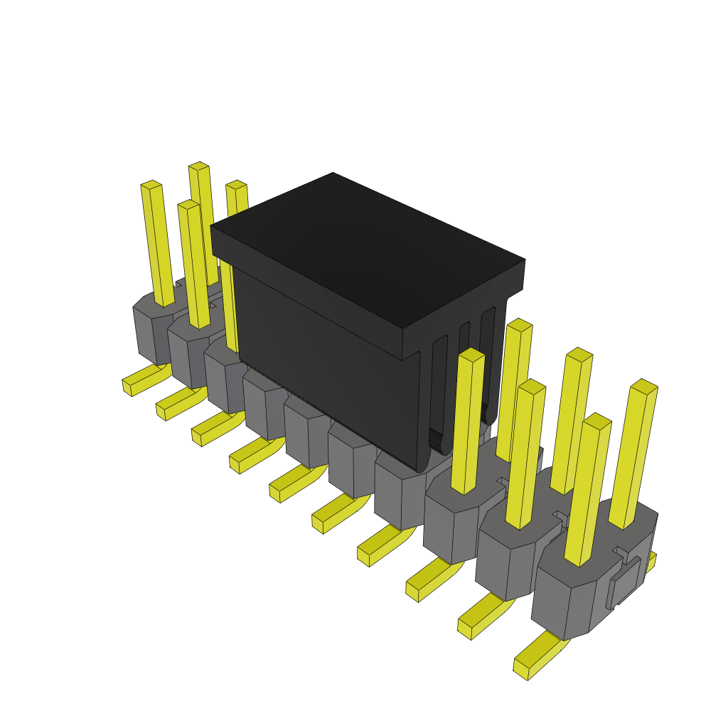 Samtec-TSM-110-01-SM-DV-P Steckverbinderleisten und Leiterplattenbuchsen Conn Unshrouded Header HDR 20 POS 2.54mm Solder ST Top Entry SMD Tube
