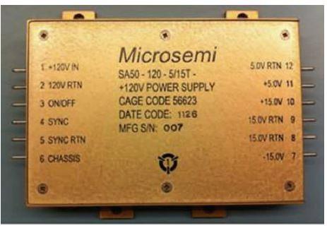 Microchip Technology-SA50-120-5-15T-A-H Convertisseur CC en CC et module de régulateur de commutation Radiation Hardened isolated DC/DC Converters