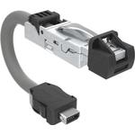 Cable Assembly Cat 6a S/FTP 1m 26AWG RJ-45 to IX Industrial Type B 8 to 10 POS M-M IDT-IDT Bag