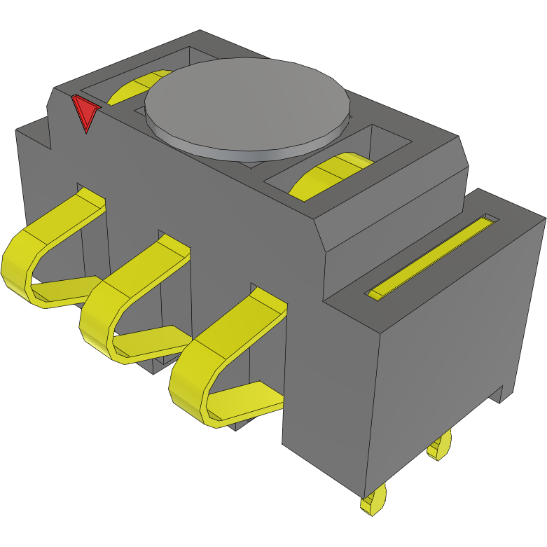 Samtec-SIR1-03-L-S-K Steckverbinderleisten und Leiterplattenbuchsen Conn One Piece Interface M 3 POS 2.54mm Solder RA Side Entry SMD Tube