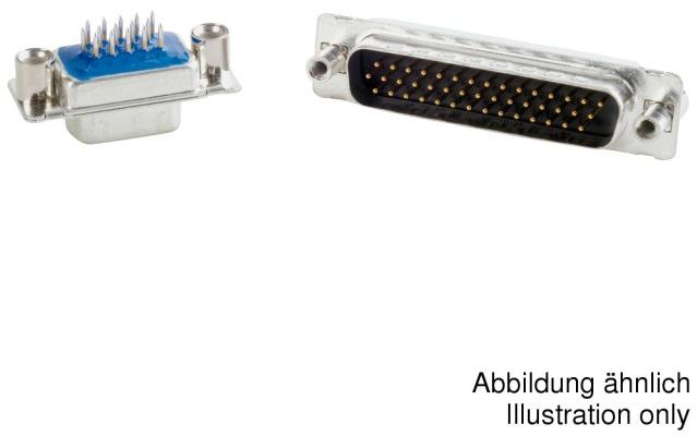CONEC-242A18360X Conector D-subminiatura Conn D-Sub SKT 44 POS Solder ST Thru-Hole 44 Terminal 1 Port