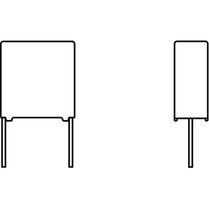 Vishay-F17102471000 Condensateur à film Cap Film Suppression Y2 0.0047uF 1000VDC/300VAC PP 20%( 17.5 X 5 X 11mm) Radial 15mm 105°C Loose Automotive AEC-Q200