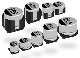 Panasonic-EEH-ZK1V221UP Aluminium-Polymer-Kondensator Cap Aluminum Polymer Hybrid 220uF 35VDC 20%( 8 X 10.2mm) SMD 0.027 Ohm 2A 4000h 125°C T/R Automotive AEC-Q200