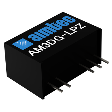 Aimtec-AM3DG-242004DH40LPZ DC/DC-Wandler und Spannungsreglermodul Module DC-DC 24VIN 2-OUT 20V/-4V 0.1A/-0.1A 2.25W 5-Pin SIP Module