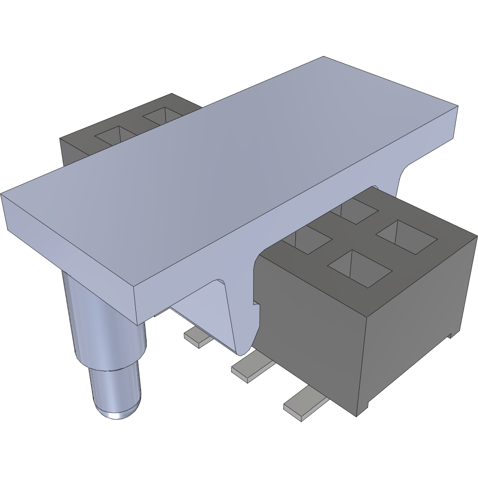 Samtec-CLP-106-02-F-D-BE-PA Connector Headers and PCB Receptacles Conn Socket Strip SKT 12 POS 1.27mm Solder ST Bottom Entry SMD TIGER CLAW™ Tray